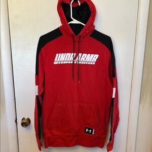 Under Armour Men’s Hooded Sweatshirt Red/Black Medium
